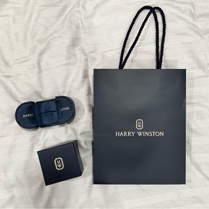 Harry Winston ring box & bag